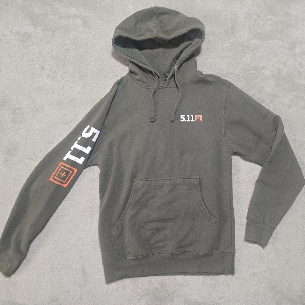 5.11 Tactical Men's Olive Green Hoodie Mens Size Small Range Gym Training Prep
